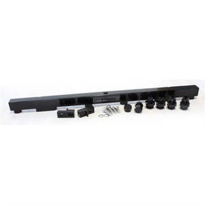 Aeroflow Nissan RB26 Billet EFI Fuel Rail - Black - AF64-2011BLK