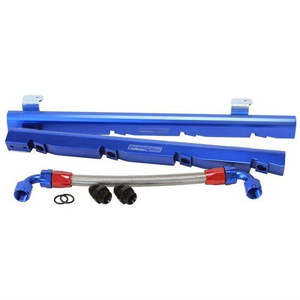 Aeroflow Holden 304-355 V8 Billet EFI Fuel Rails - Blue - AF64-2008