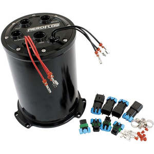 Aeroflow Triple EFI Pump Compact Surge Tank - Black
