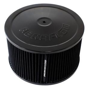 Aeroflow Air Filters: Aeroflow Black Air Filter Assembly 9" diameter x 5" height