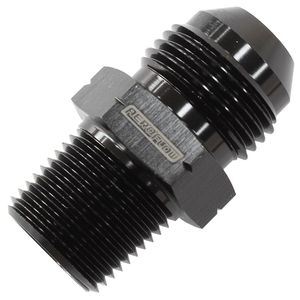 Clearance Sale: Aeroflow 1/4" BSPT to -6AN Adapter - AF756-06BLK