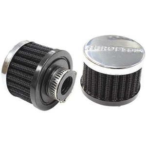 Aeroflow: Chrome Clamp On Breather 2" (50.8mm) O.D. x 1-1/2" (38mm) High, 5/8" (15.9mm)