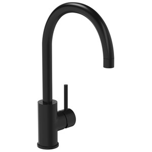 Clearance: LeVivi Milan Gooseneck Sink Mixer Black