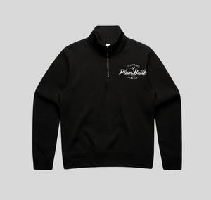 Products: Half-Zip Crew Jumper Black Plumbuilt Plumbing