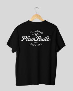 Vintage Plumbuilt Tee Black Plumbuilt Plumbing