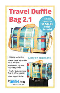 Sewing And Bag Patterns Kitsets: ByAnnie Travel Duffle Bag 2.1