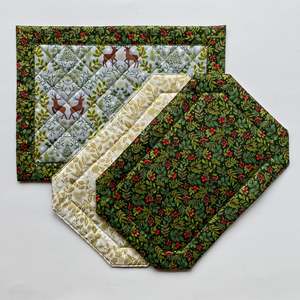 Sewing And Bag Patterns Kitsets: Quilted Placemats Pattern - designed by Jenny Hunter