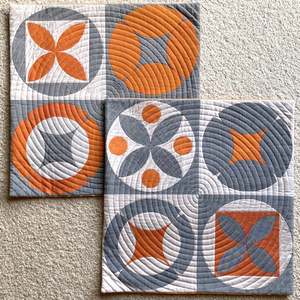 Sewing And Bag Patterns Kitsets: Geometric Appliqué Cushion - designed by Jenny Hunter