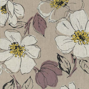 Floral Linen Natural