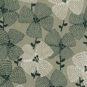 Sevenberry Cotton Flax Prints - Gray