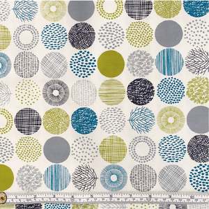 Sale Fabric: Circles on Natural