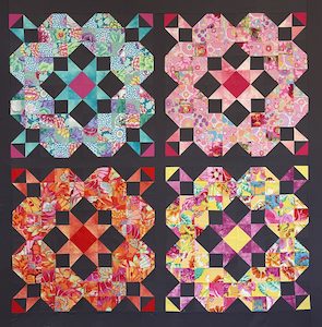 Quilting Patterns Kitsets: Magenta Star Pattern - Carolyn Murfitt