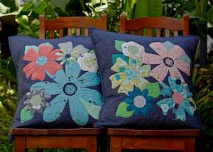 Quilting Patterns Kitsets: Fleurs European Cushion Pattern - Carolyn Murfitt