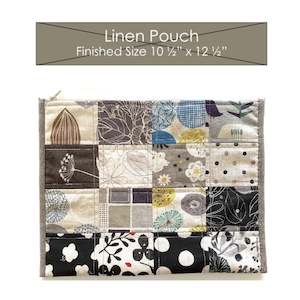 Sewing And Bag Patterns Kitsets: Linen Pouch by Jenny Hunter