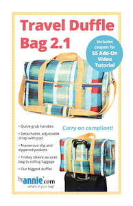 Sewing And Bag Patterns Kitsets: ByAnnie Travel Duffle Bag 2.1