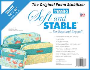 Quilt Batting Interfacing Fusibles: ByAnnie's Soft and Stable 18" x 58" White