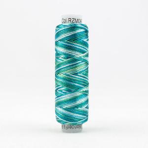 WonderFil Sue Spargo Razzle Variegated Thread - RZM06 Tropical Teal