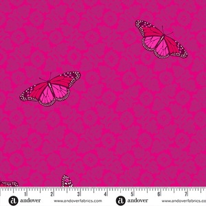 Alison Glass Collections: Camouflage - Cerise