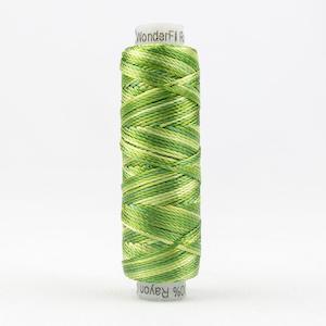 WonderFil Sue Spargo Razzle Variegated Thread - RZM07 Leaves & Sprouts