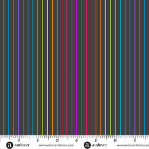 Alison Glass Collections: Spectrum Stripe - Night