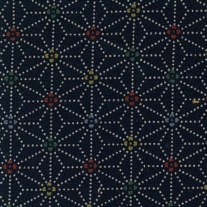 Japanese Quilting Cotton: Ayase - Navy