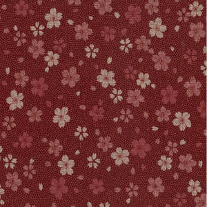Japanese Quilting Cotton: Kawa - Red