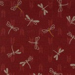 Japanese Quilting Cotton: Nara - Red