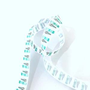 Ribbon - Tall Houses & Trees on White - 5/8"
