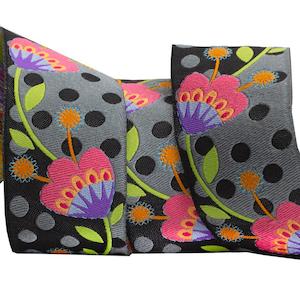 Ribbons Trims: Ribbon - Morning Glories - 1 1/2"