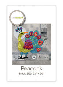 Sue Spargo Patterns: Peacock Block Pattern - Sue Spargo