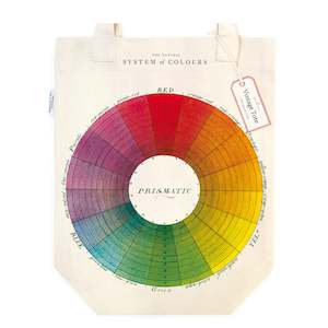 Tote Bags: Vintage Tote Bag - Colour Wheel