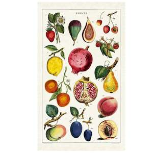 Tea Towels: Vintage Tea Towel - Fruits