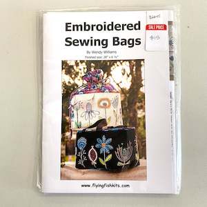 Sale Patterns Kitsets: Embroidered Sewing Bags Pattern
