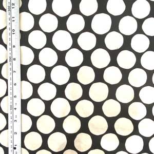 Sale Fabric: Large Spots on Black