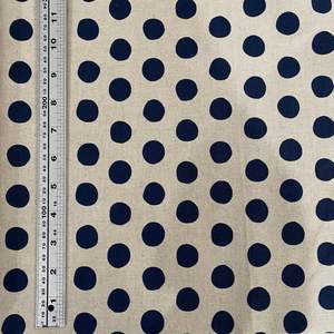 Sale Fabric: Blue Spot on Natural