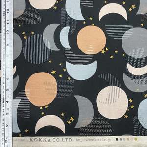 Sale Fabric: Moons & Stars on Black