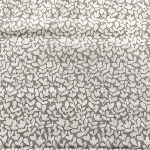Sale Fabric: Two tone grey leaves