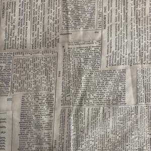 Wide back 'newsprint'