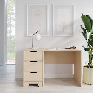 Adults Furniture: The Plyhome 3 Drawer Desk