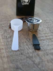 Reusable Stainless Steel Coffee Pod Kit + Tamper