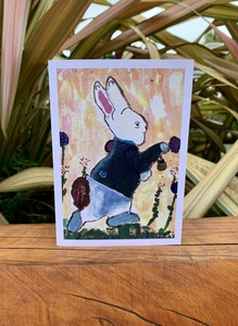 Products: Rabbit/Easter Bunny Greetings Card