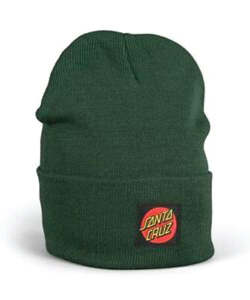 Womens Hats Beanies: Santa Cruz MFG Club Dot Waffle Beanie - Green