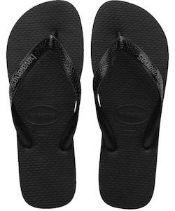 Mens Footwear: Havaianas Logo Filete 0090 - Black/Graphite
