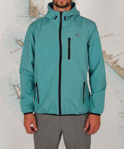 Mens Coats Vests Jackets: Salty Crew Headwind Packable Jacket - Dark Aqua