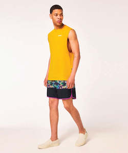 Mens Boardshorts: Oakley Neon Palms 19" Board Short - Purple Palm Block Print