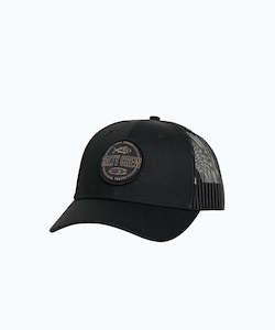 Mens Hats Beanies: Salty Crew Steadfast Retro Trucker Cap - Black