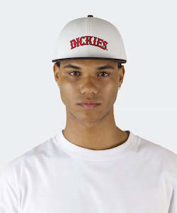 Mens Hats Beanies: Dickies Old Saloon 6 Panel Cap - Bone
