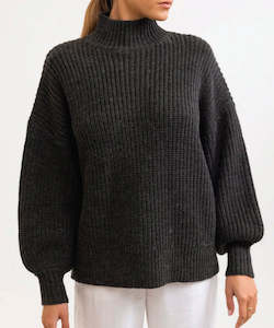 Rhythm Lakewood Oversized Knit - Charcoal