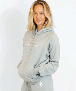 Womens Hoodies Sweatshirts: Volcom Womens Get More Hoodie - Heather Grey