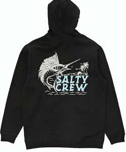 Mens Hoodies Sweatshirts: Salty Crew Sailfish Fleece Hood - Black